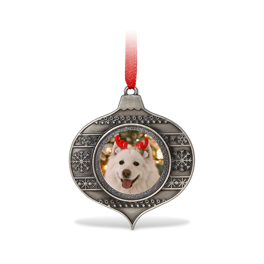 Designly - Ornement de Noël en métal - Goutte d'eau personnalisable avec vos propres photos ou designs. Exprimez votre style unique avec cet Ornement de Noël en métal - Goutte d'eau, conçu sur mesure avec vos choix d'images et de designs. | Customizable Metal Christmas Ornament - Tear Drop featuring personalized your own photos or designs. Express your unique style with this Metal Christmas Ornament - Tear Drop, tailor-made with your choice of images and designs.