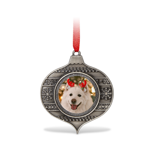 Designly - Ornement de Noël en métal - Goutte d'eau personnalisable avec vos propres photos ou designs. Exprimez votre style unique avec cet Ornement de Noël en métal - Goutte d'eau, conçu sur mesure avec vos choix d'images et de designs. | Customizable Metal Christmas Ornament - Tear Drop featuring personalized your own photos or designs. Express your unique style with this Metal Christmas Ornament - Tear Drop, tailor-made with your choice of images and designs.