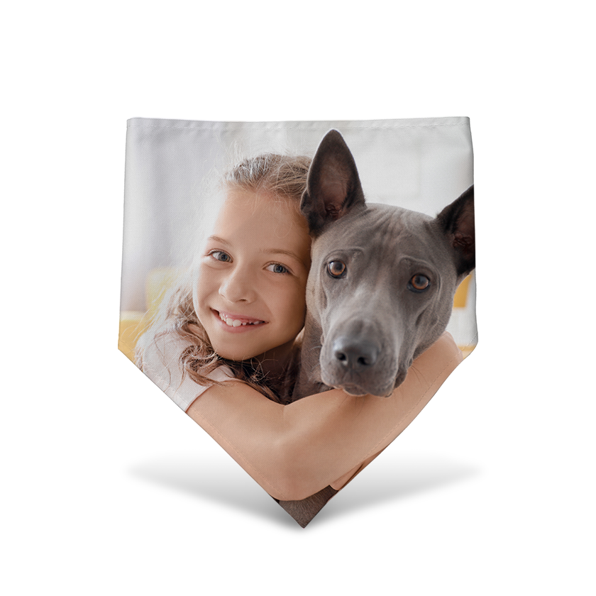 Designly - Bandeau pour animal personnalisable avec vos propres photos ou designs. Exprimez votre style unique avec ce Bandeau pour animal, conçu sur mesure avec vos choix d'images et de designs. | Customizable Pet Bandana featuring personalized your own photos or designs. Express your unique style with this Pet Bandana, tailor-made with your choice of images and designs.