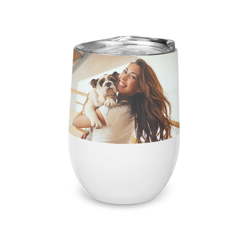 Designly - Verre à vin personnalisable avec vos propres photos ou designs. Exprimez votre style unique avec ce Verre à vin, conçu sur mesure avec vos choix d'images et de designs. | Customizable Wine Tumbler featuring personalized your own photos or designs. Express your unique style with this Wine Tumbler, tailor-made with your choice of images and designs.