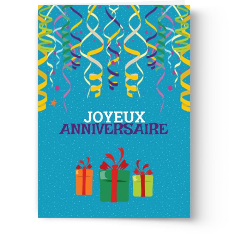 Cartes d'anniversaire personnalisables