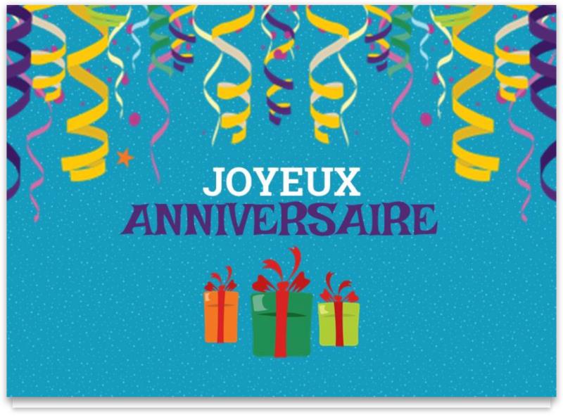 Cartes d'anniversaire personnalisables
