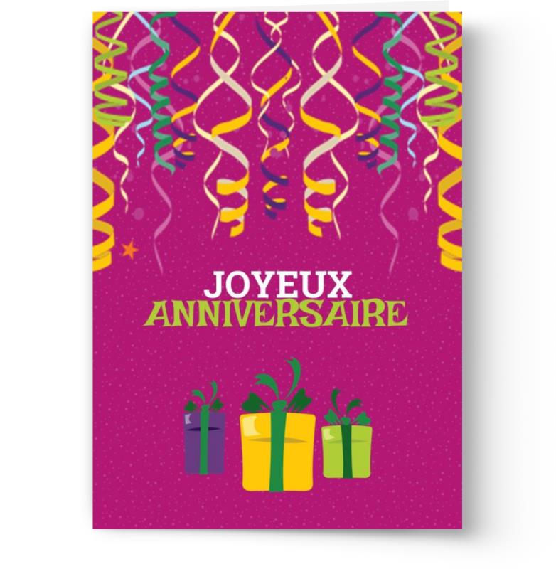Cartes d'anniversaire personnalisables