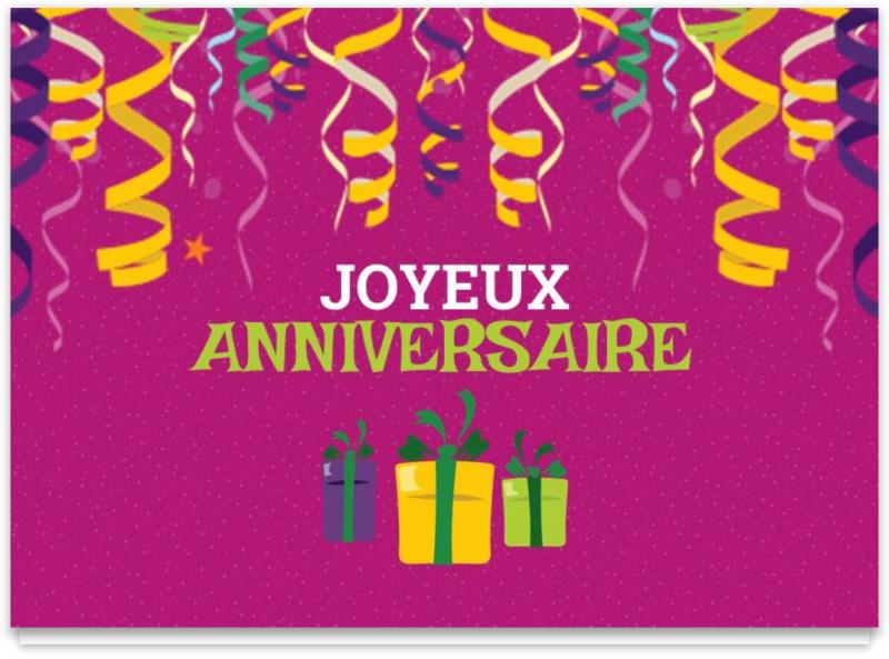 Cartes d'anniversaire personnalisables