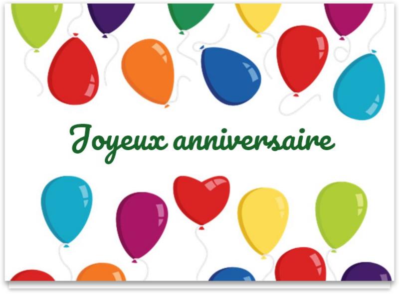 Cartes d'anniversaire personnalisables