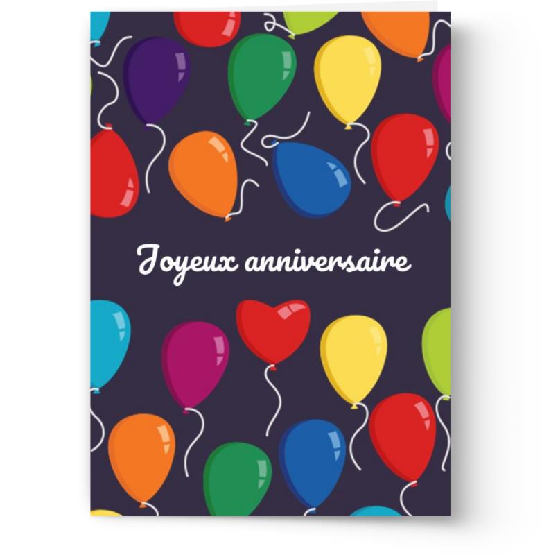 Cartes d'anniversaire personnalisables