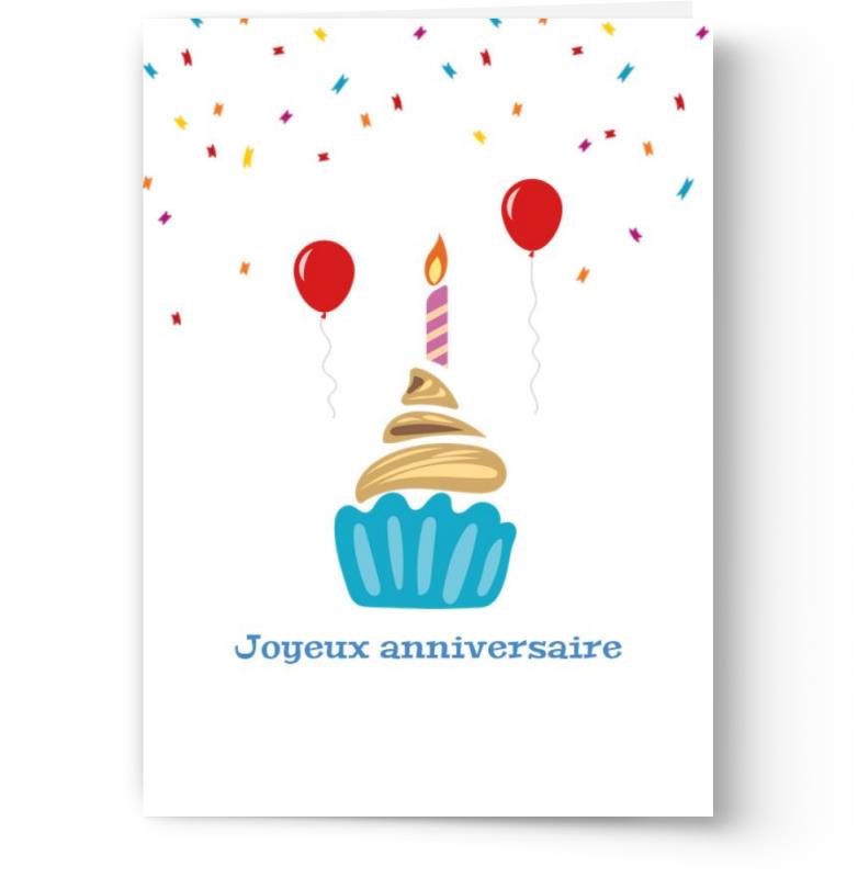 Cartes d'anniversaire personnalisables