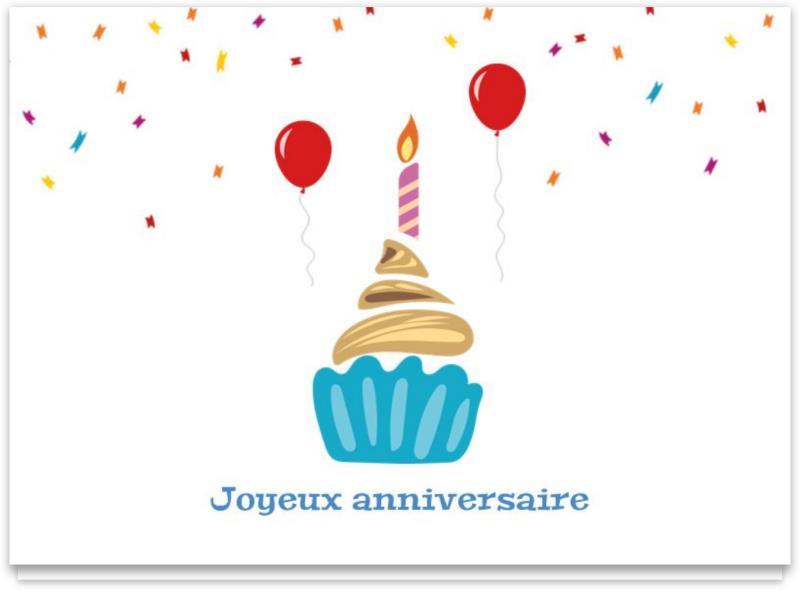 Cartes d'anniversaire personnalisables