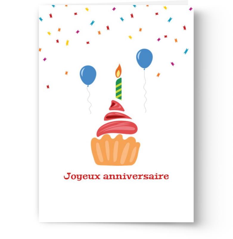Cartes d'anniversaire personnalisables