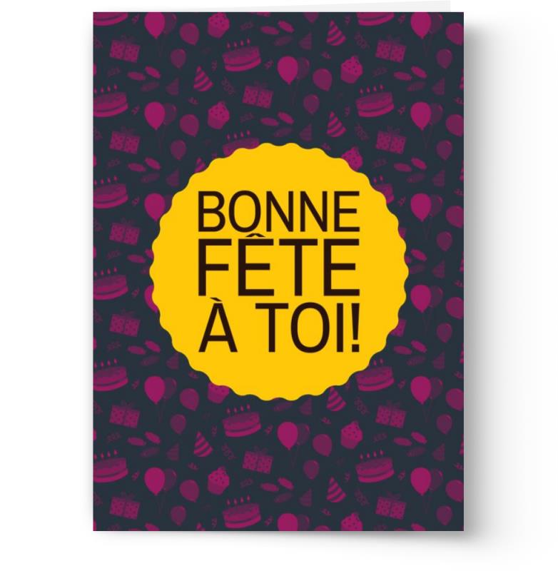 Cartes d'anniversaire personnalisables