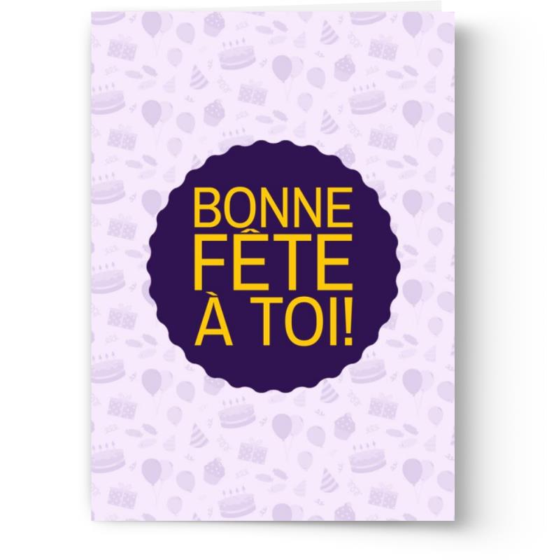 Cartes d'anniversaire personnalisables