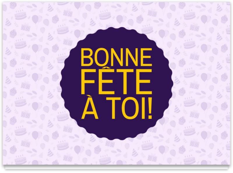 Cartes d'anniversaire personnalisables