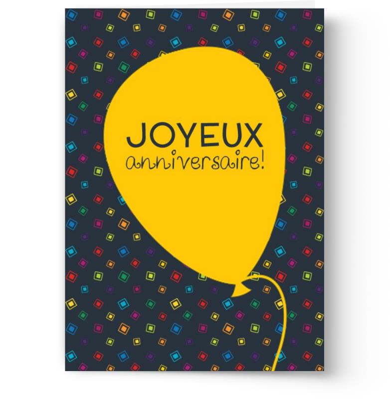 Cartes d'anniversaire personnalisables