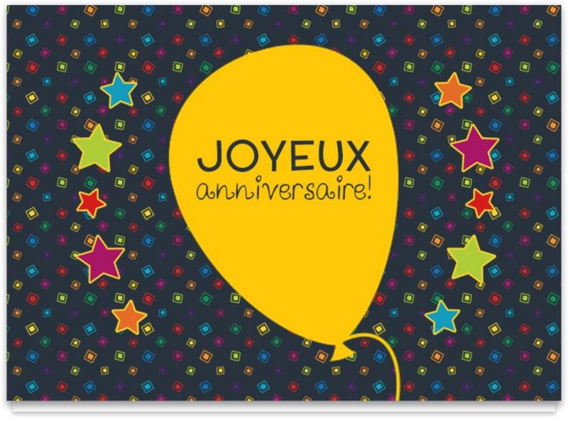 Cartes d'anniversaire personnalisables