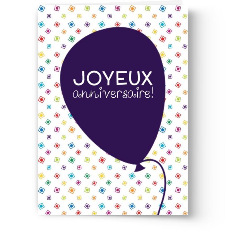 Cartes d'anniversaire personnalisables