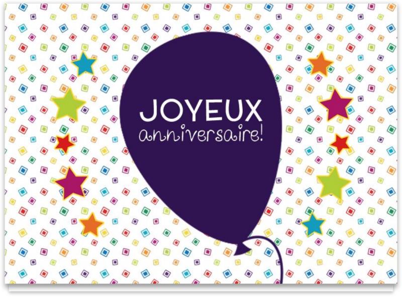 Cartes d'anniversaire personnalisables