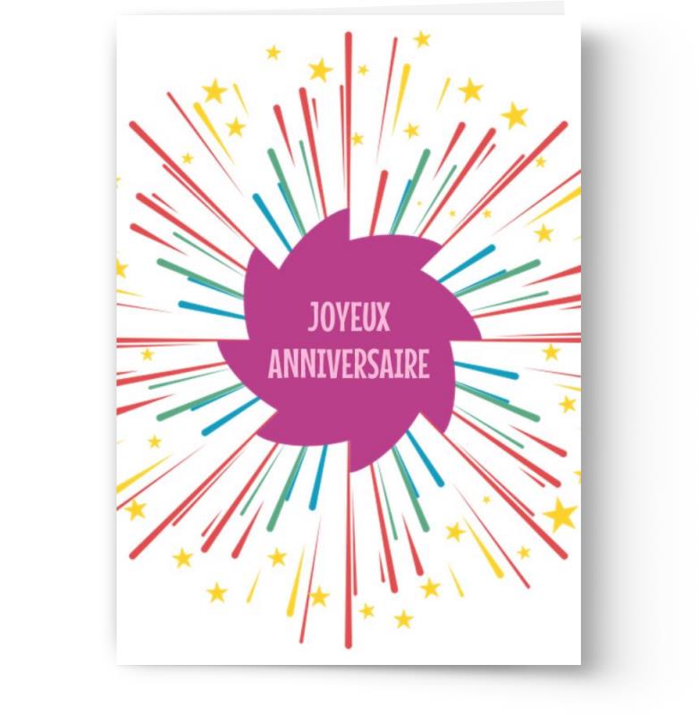 Cartes d'anniversaire personnalisables