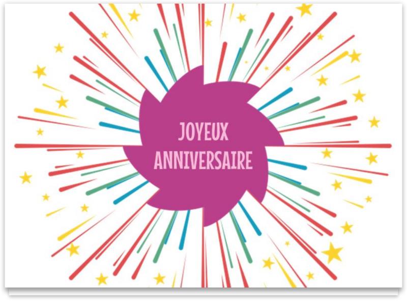 Cartes d'anniversaire personnalisables