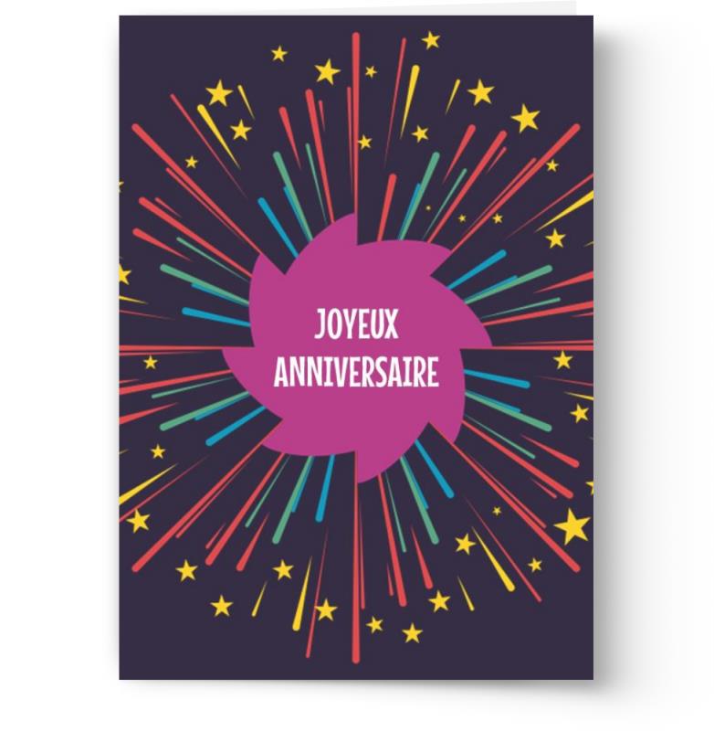 Cartes d'anniversaire personnalisables
