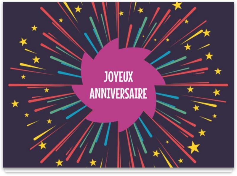 Cartes d'anniversaire personnalisables