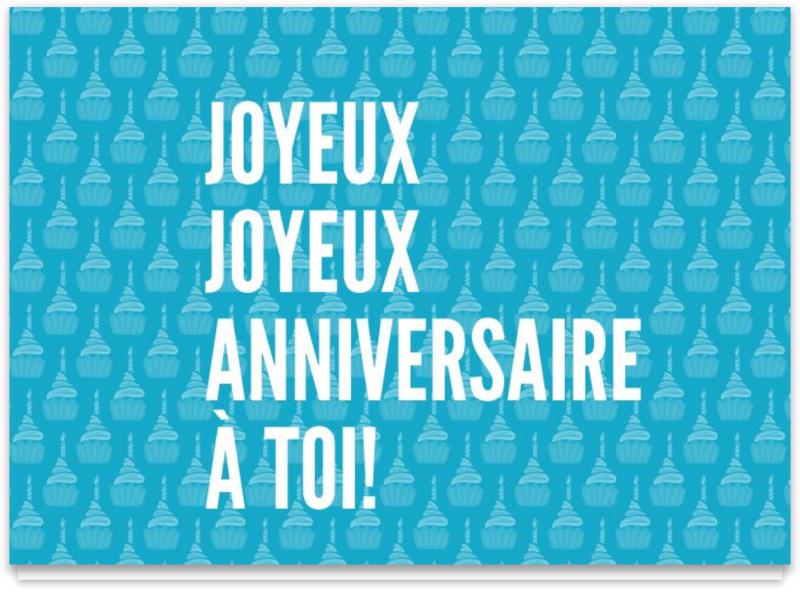 Cartes d'anniversaire personnalisables