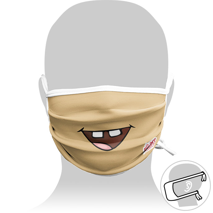 Personalized mask with Adjustable Cords