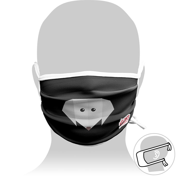 Personalized mask with Adjustable Cords