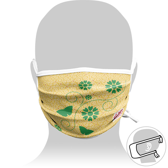 Personalized mask with Adjustable Cords