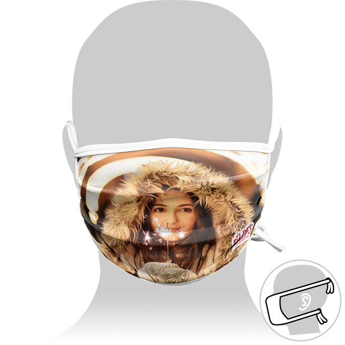 Personalized mask with Adjustable Cords