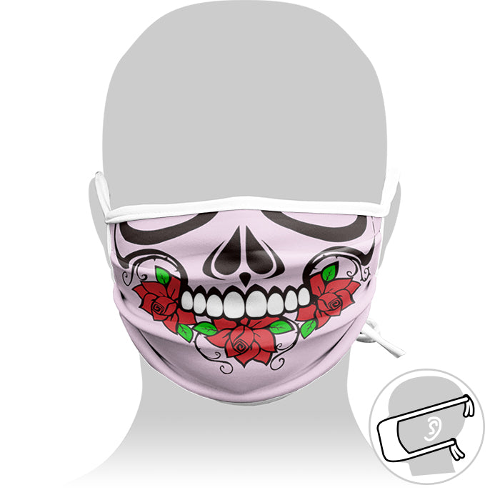 Personalized mask with Adjustable Cords