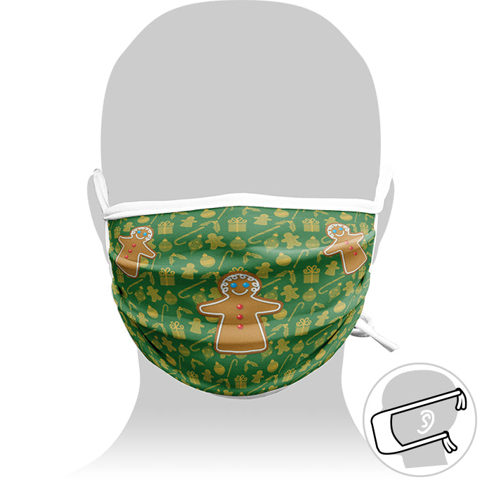 Personalized mask with Adjustable Cords